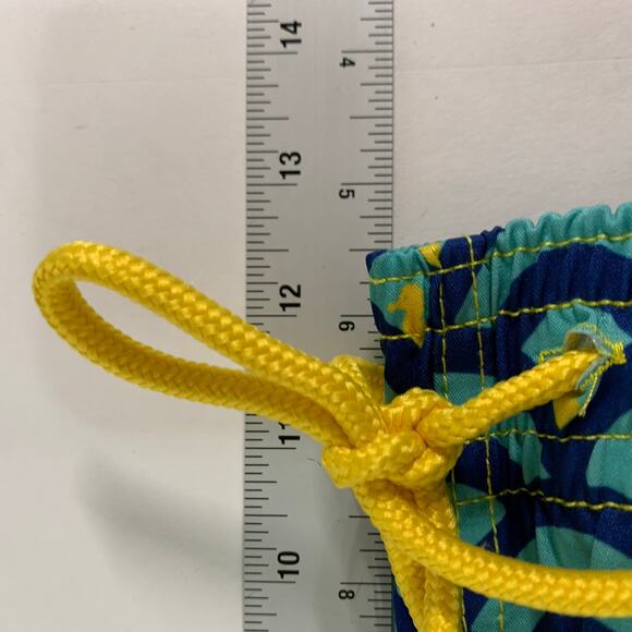 Capelle Clouds L Mens Mid Length Hybrid Short Collins Swim  Blue Yellow - Picture 9 of 10